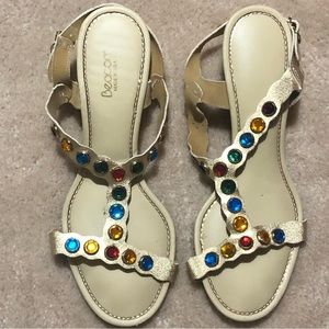 Barely worn Beacon bejeweled sandals. Sz 8.5